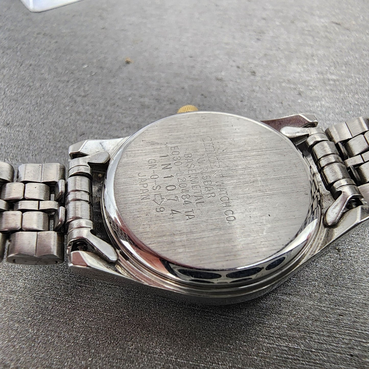 Citizen EcoDrive Watch Women 24mm White Dial Two Tone E030L20484 Runs9