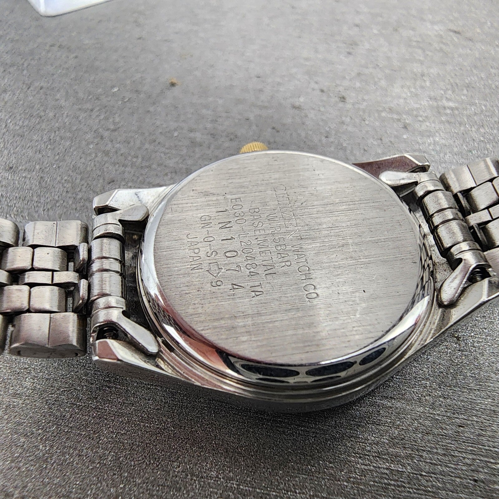 Citizen EcoDrive Watch Women 24mm White Dial Two Tone E030L20484 Runs9
