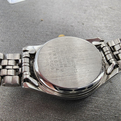 Citizen EcoDrive Watch Women 24mm White Dial Two Tone E030L20484 Runs9