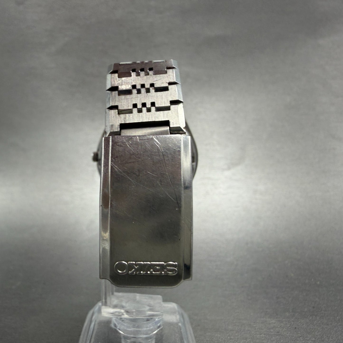 Seiko QT Watch Men 36mm Silver Dial Silver Tone Daydate 3803-7110 New Battery7