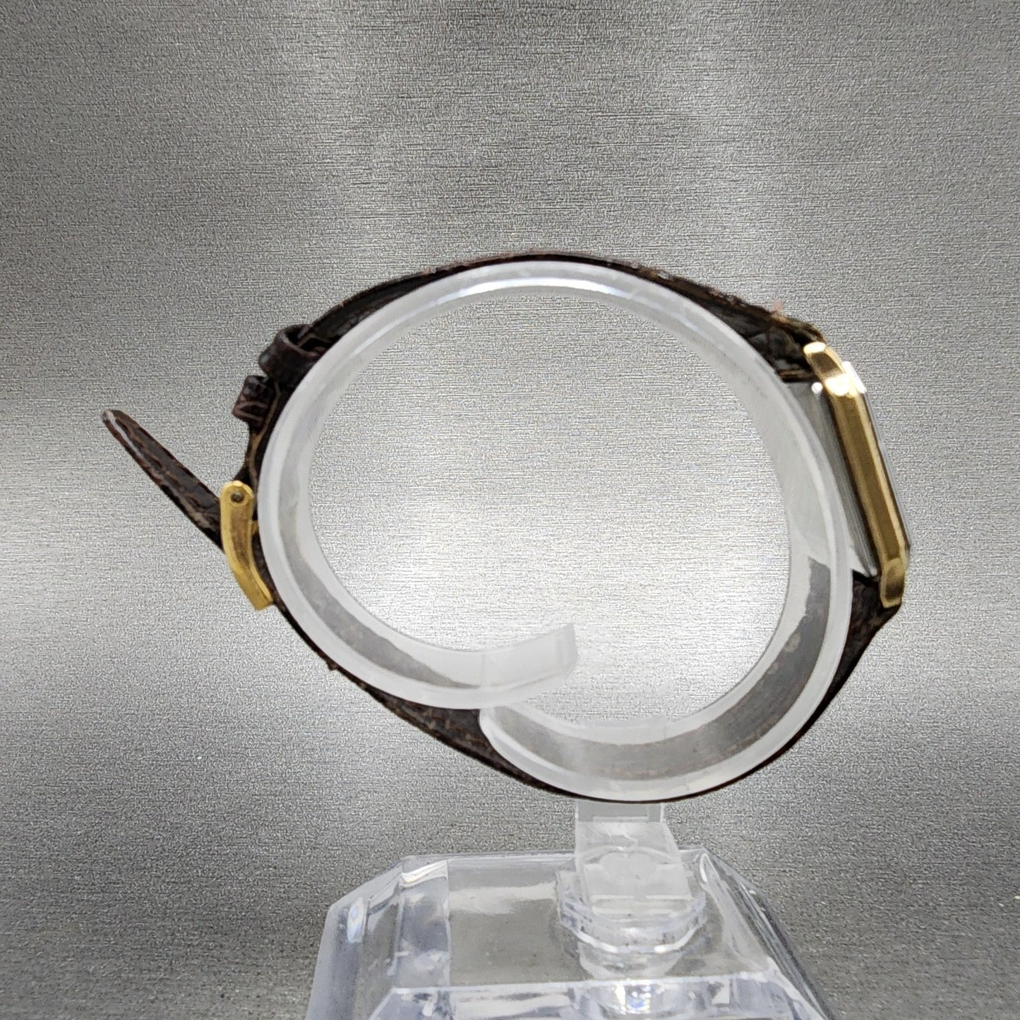 Rado Tank Watch Women 20mm Gold Dial Two Tone Octagon 133.5293.2 New Battery8