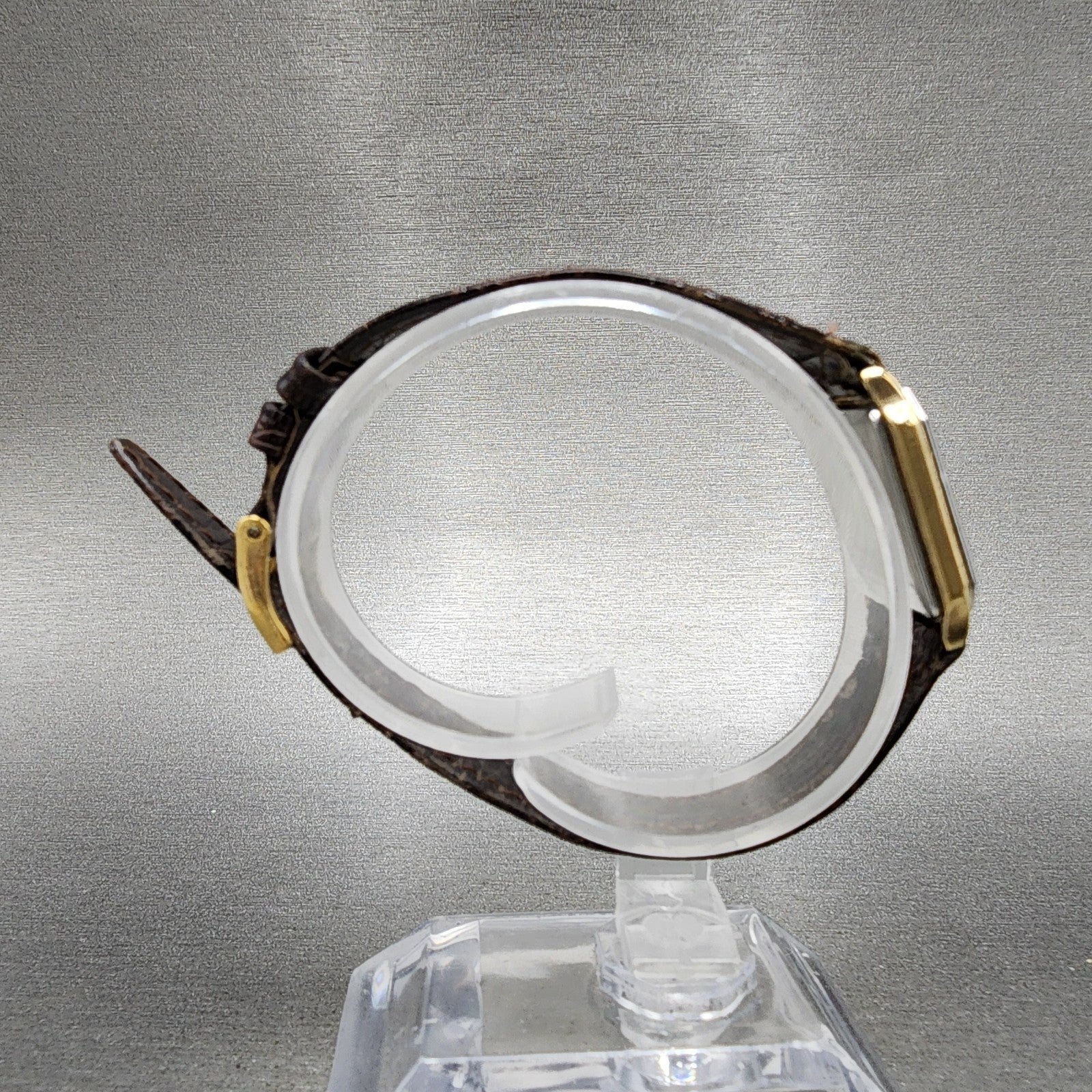 Rado Tank Watch Women 20mm Gold Dial Two Tone Octagon 133.5293.2 New Battery8