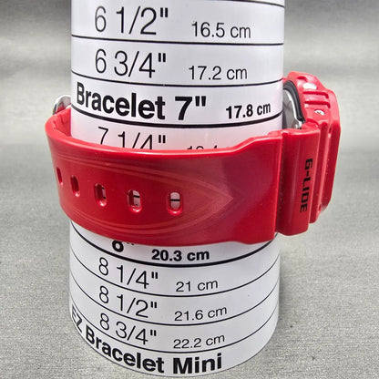 Casio G-Shock GLX-5600 Watch Men 44mm Red Alarm Chronograph G-Lide New Battery9