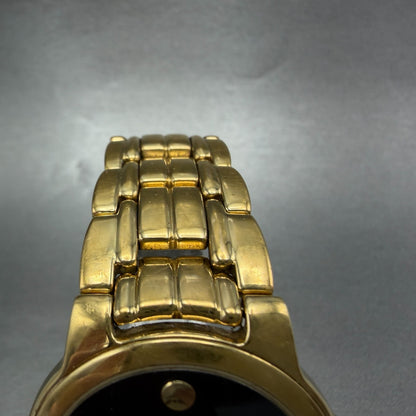 Movado Museum Watch Men 34mm Black Dial Gold Tone Round 88-E4-9885 New Battery4