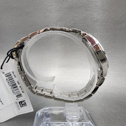Bulova Crystal Watch Women 32mm MOP Dial Stainless Steel Round 96L2828