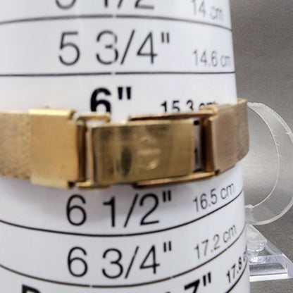 Rado Watch Women 25mm Gold Dial Gold Tone Rectangle Manual Wind Cal 612 PARTS11