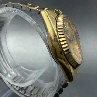 Seiko SQ Watch Women 24mm Champagne Dial Gold Tone Daydate 2a23-0030 New BattLPA3