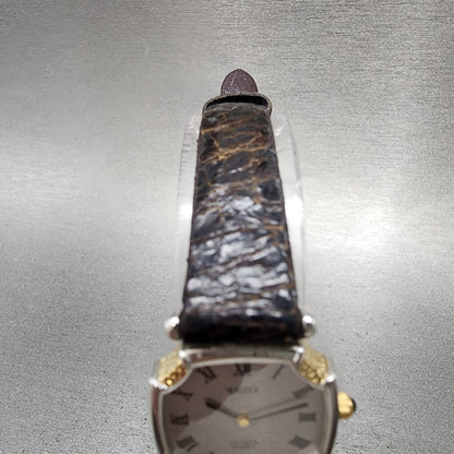 Citizen Excela Watch Women 21mm Silver Dial Two Tone Octagon New Battery VTG4