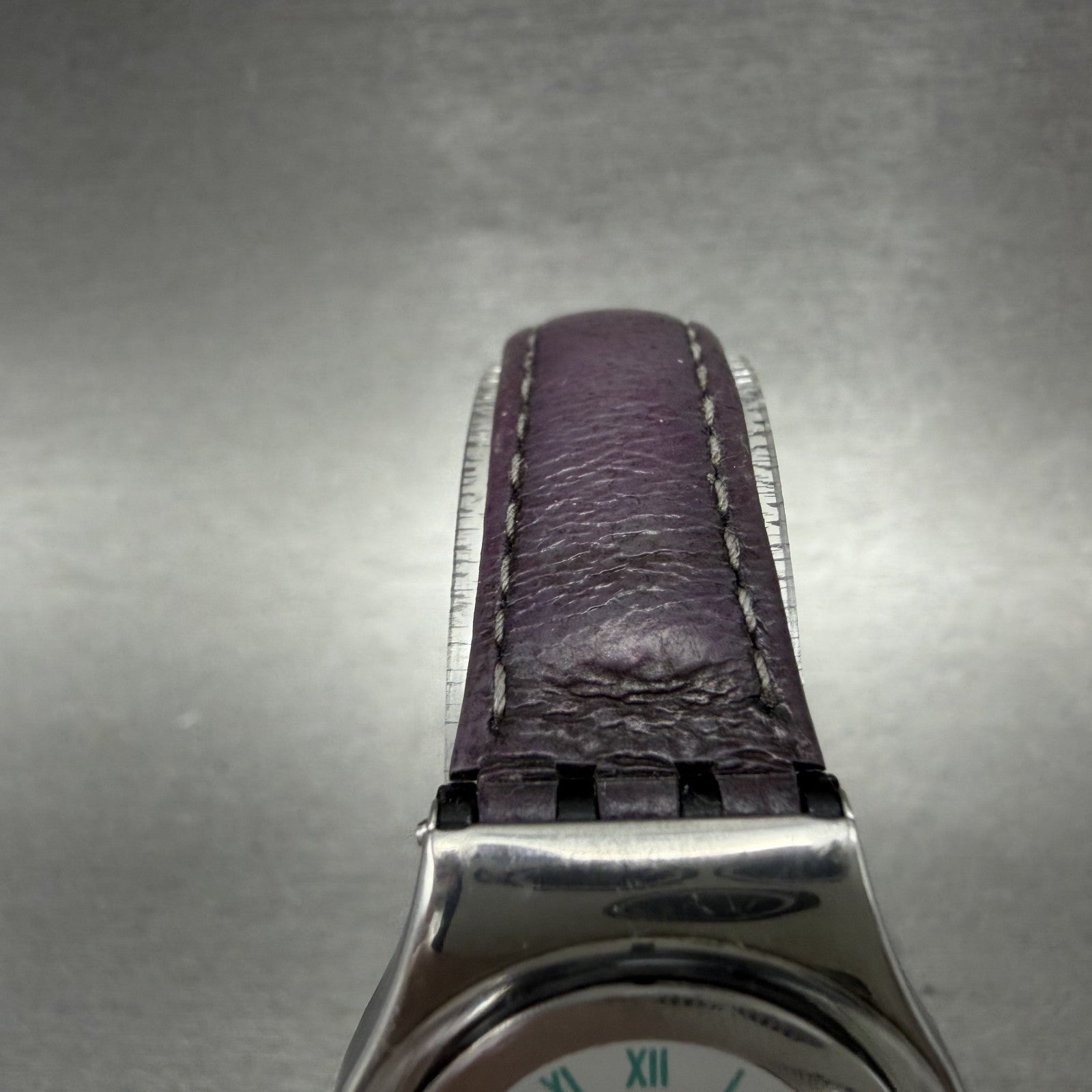 Swatch Lady Malpensa Watch Women 25mm White Dial Silver Tone Round LX109 New Bat4