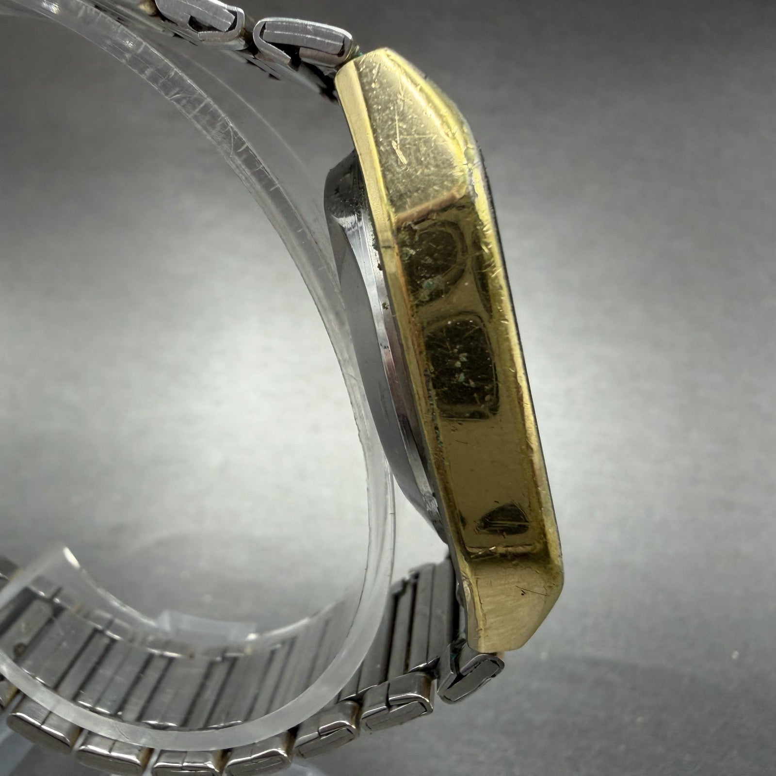 Seiko Memory Bank Calendar Digital Watch Men 34mm Two Tone VTG M354-5019 PARTS4