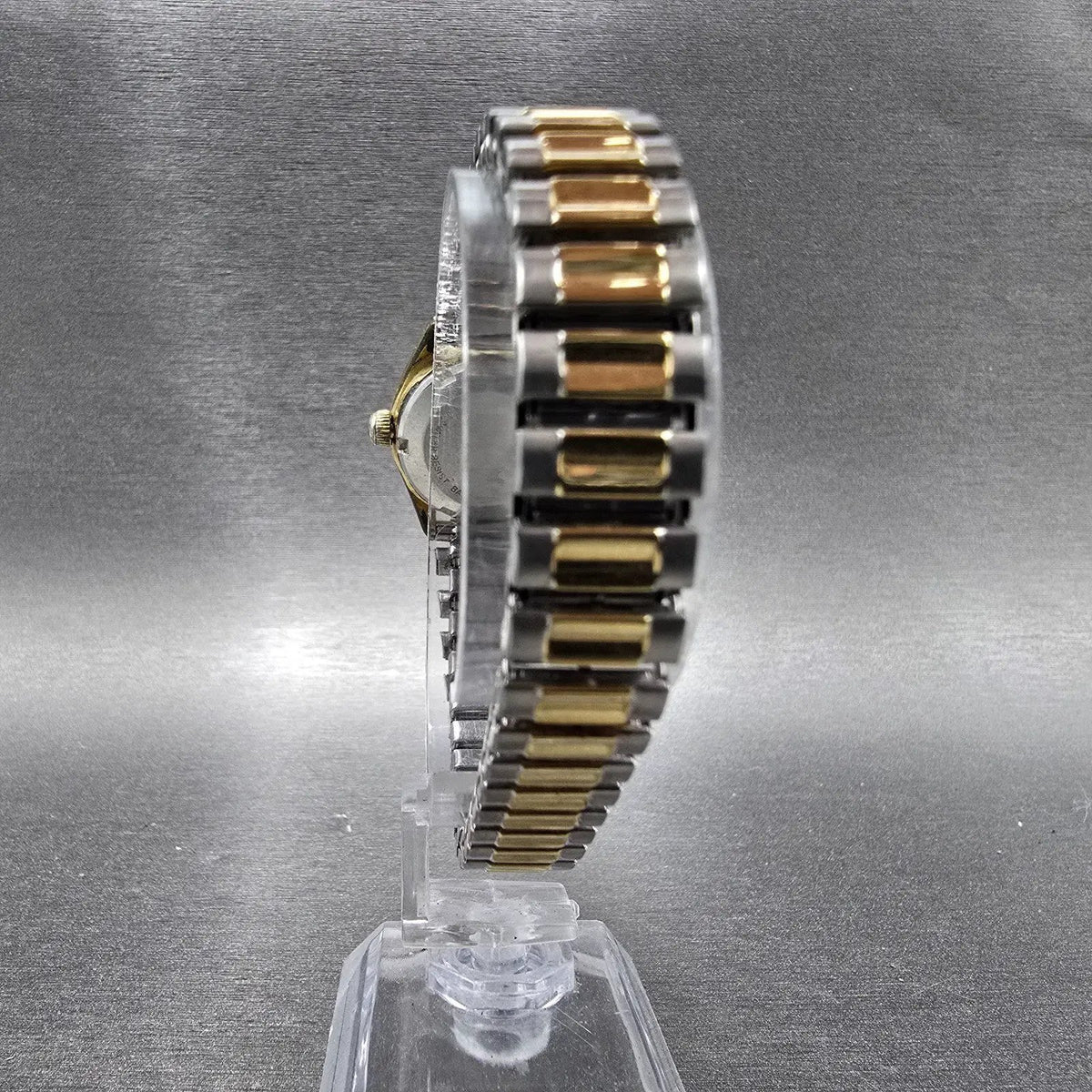 Seiko Automatic Watch Women 24mm Silver Dial Gold Tone Daydate 2906-0019 PARTS 98