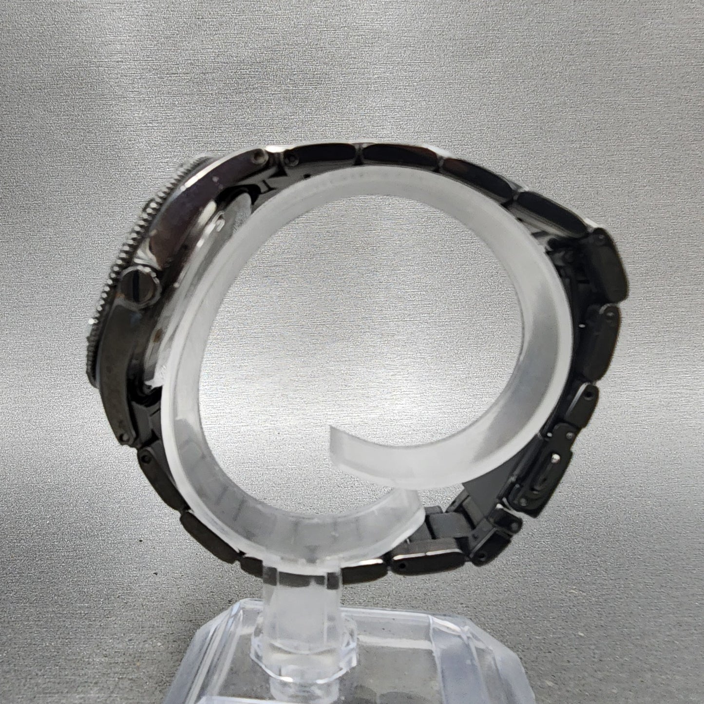 Fossil Blue Watch Women 38mm MOP Dial Black Tone Daydate BQ9342 New Battery6