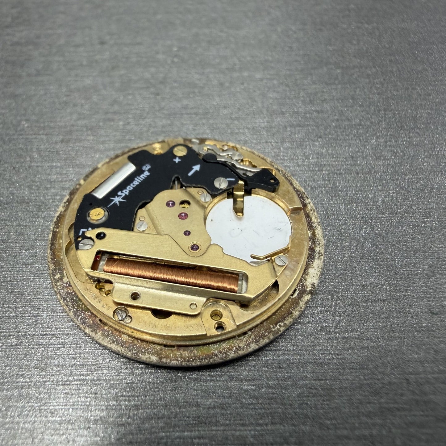 Swiss 2T PUW 2501 2531 Spaceline Movenent Round Hamilton Dial Quartz PARTS9