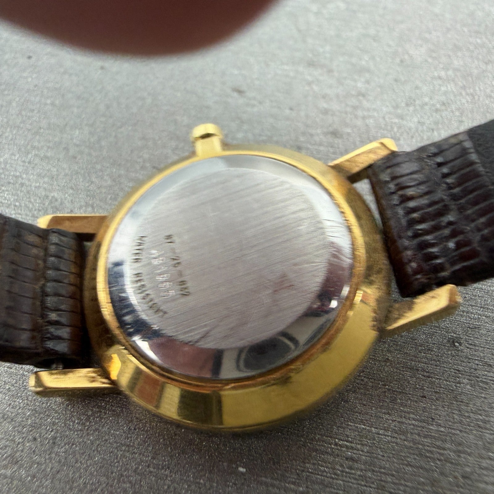 Movado Muesem Watch Women 25mm Black Dial Gold Tone Round 87-25-832 PARTS10
