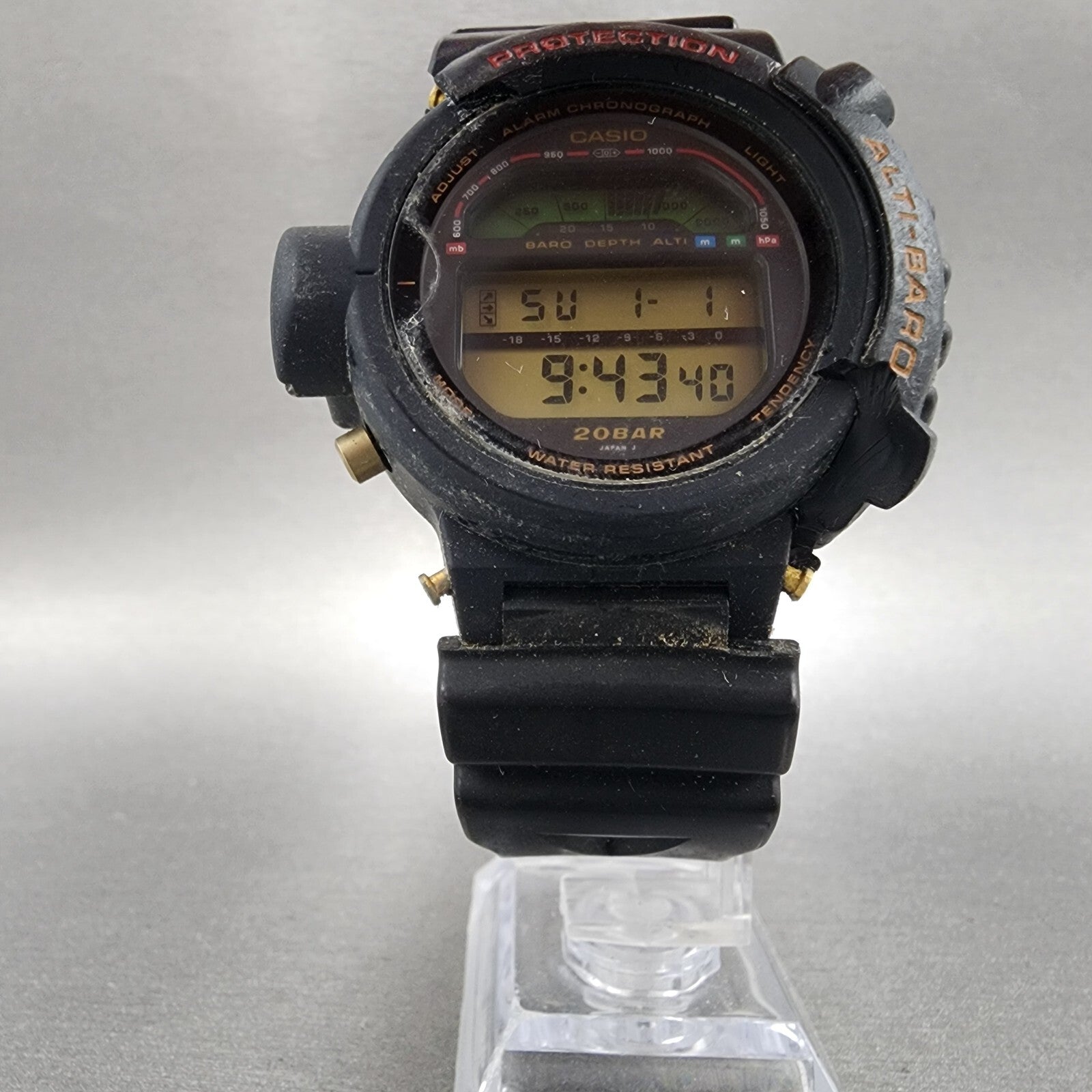 Casio GShock DW6500 Watch Men 45mm Digital Triple Sensor New Battery READ!!!!!5