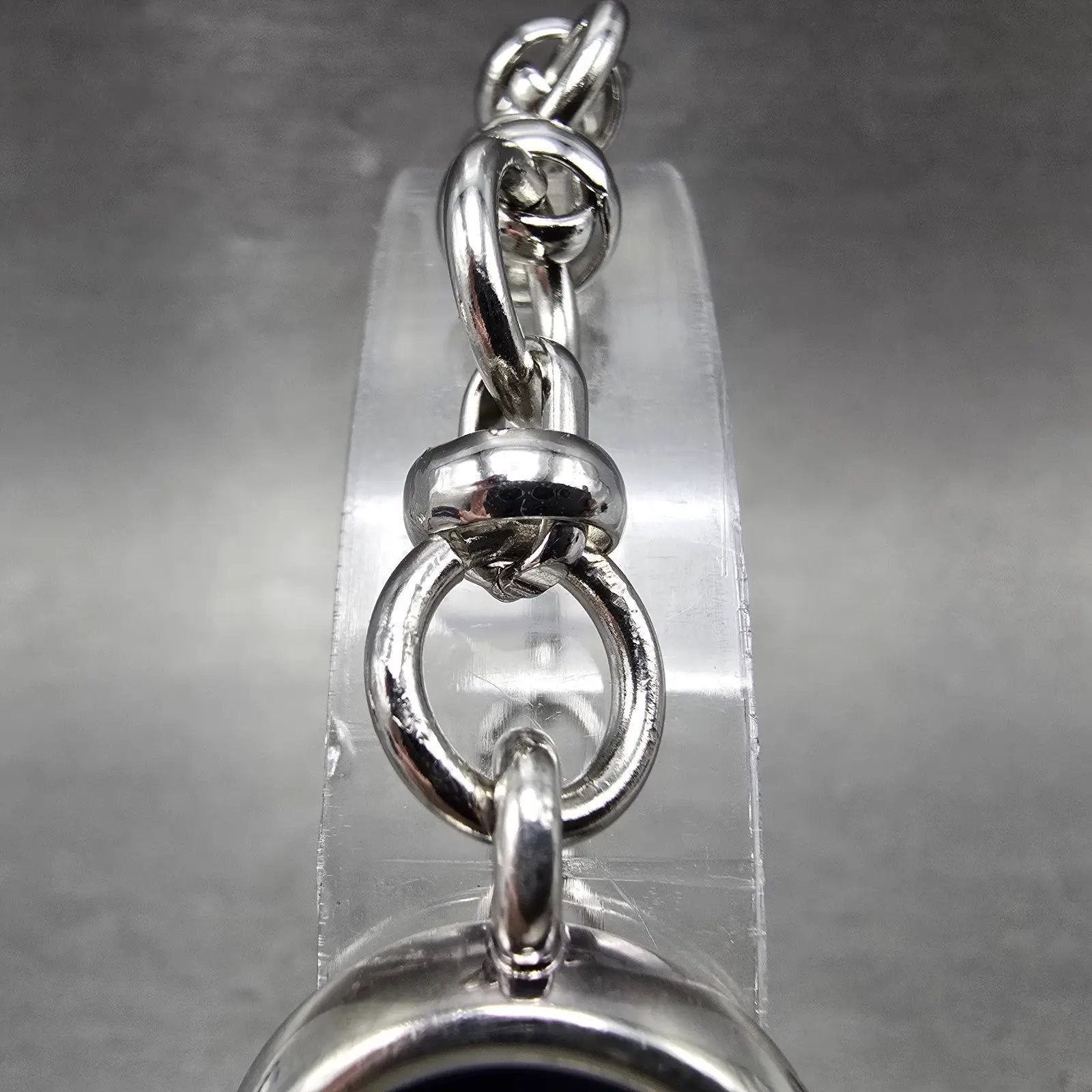 Gucci Watch Women 20mm Blue Dial Sterling Silver Round 2900 New Battery VintageK4