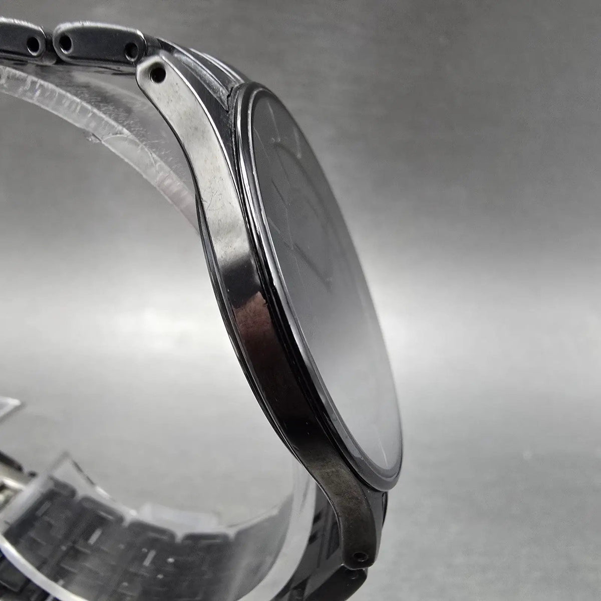 Citizen Stiletto Eco-Drive Watch Men 36mm Black Dial Black Case Round Works JP4