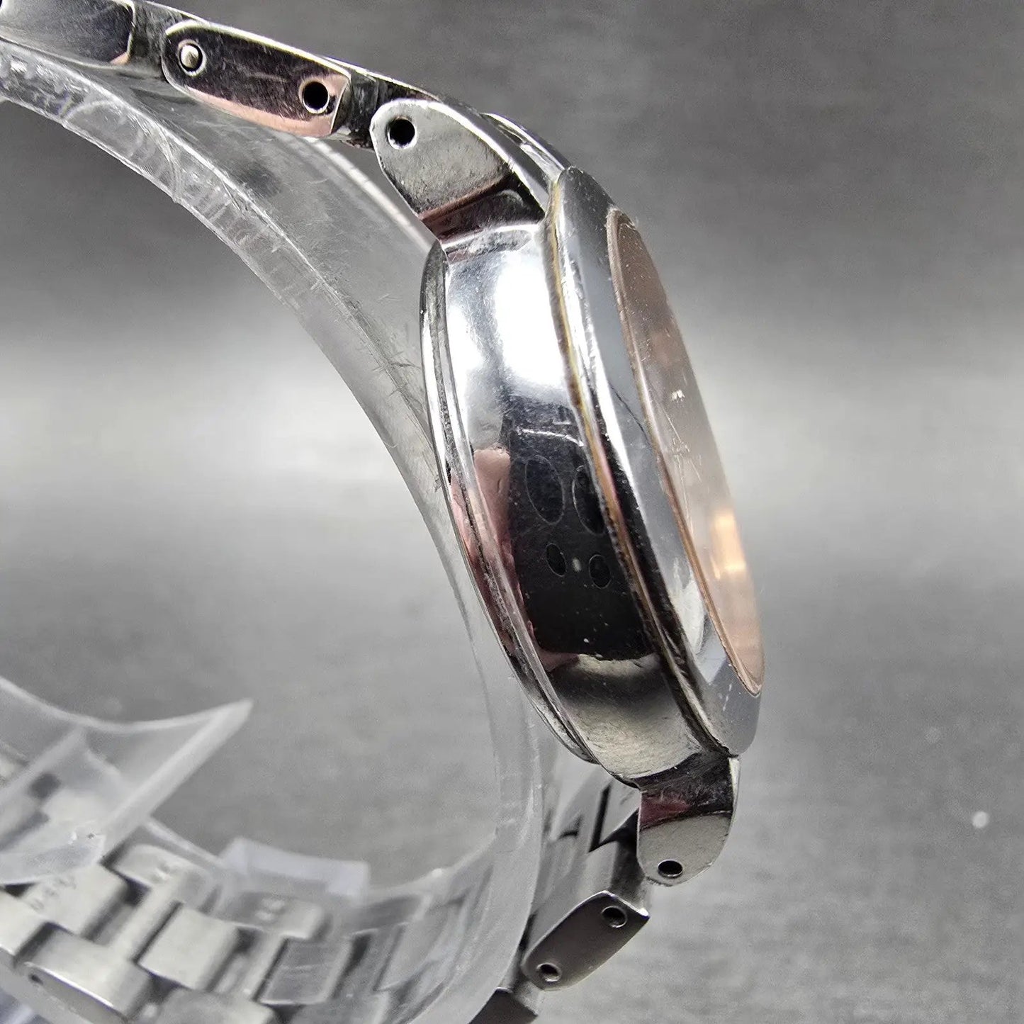 Seiko Lukia Solar Watch Women 28mm White Dial Two Tone Atomic Round READ!!!!!!!!4