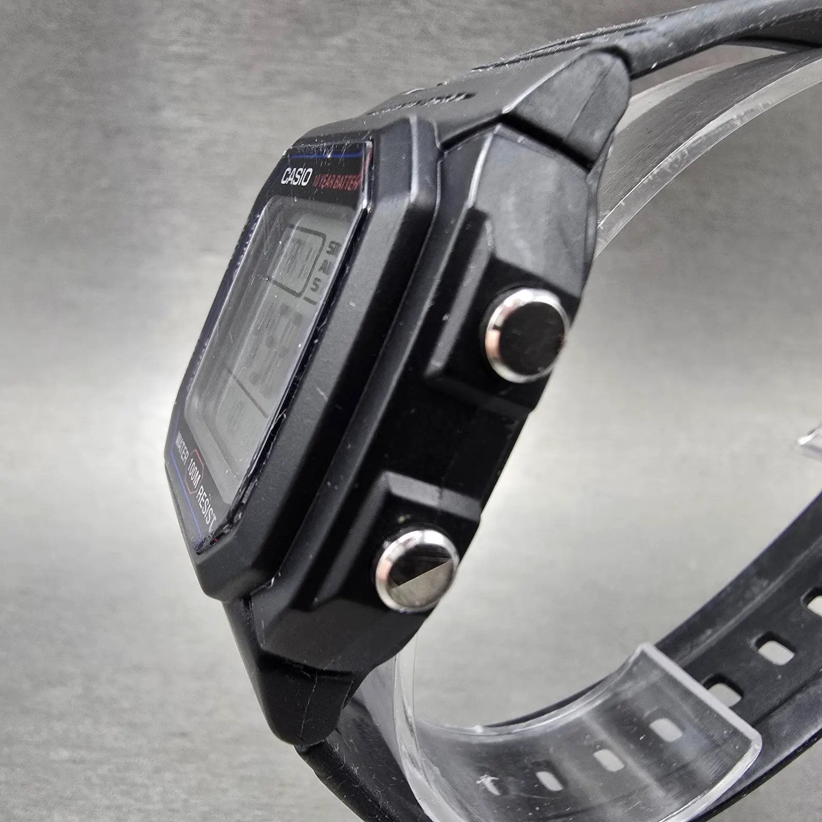 Casio Illuminator W-800H Watch Men 38mm Black Alarm Chrono Digital New Battery P2