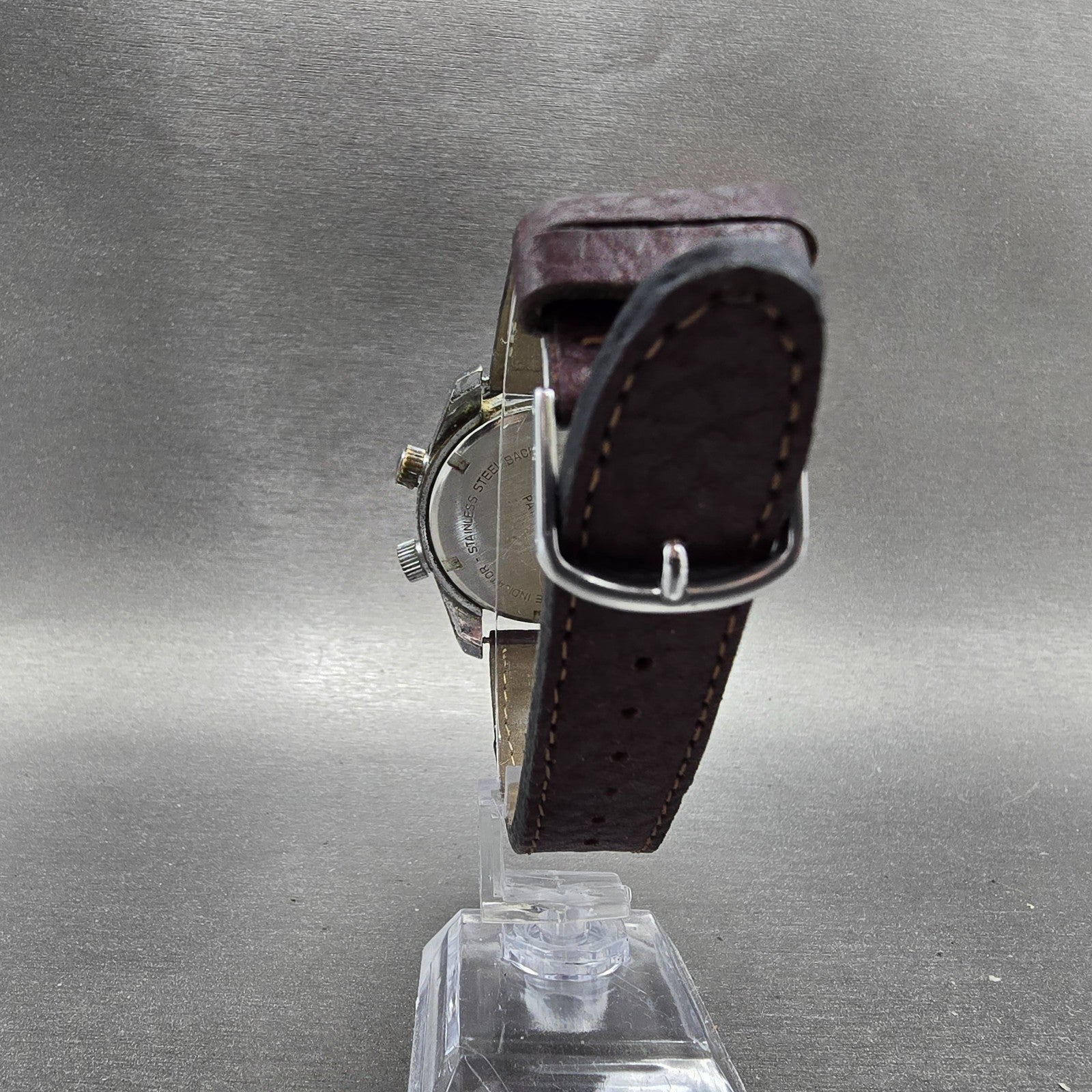 Endura Perpetual Calendar Watch Men 38mm Black Dial Silver Tone Manual Wind PART8