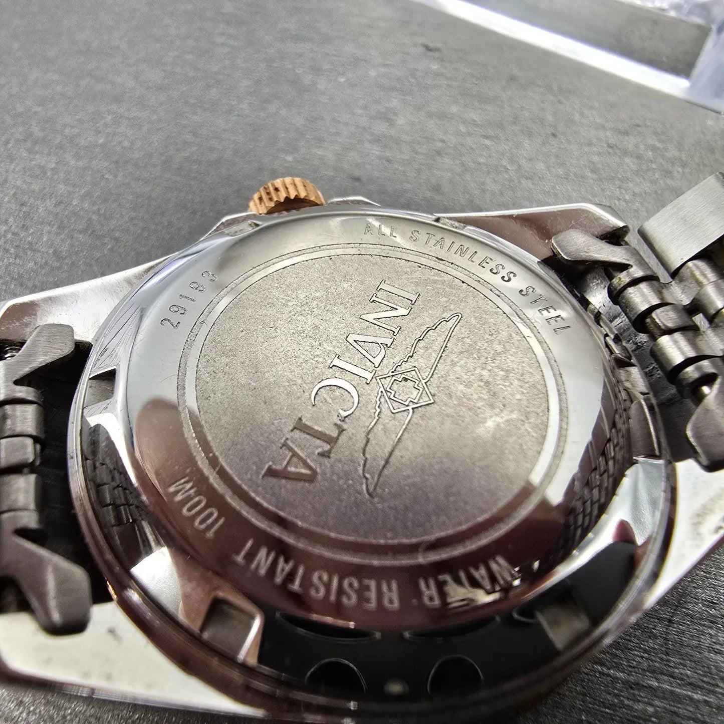 Invicta Dive Watch Women 34mm White Dial Two Tone Date Rose Gold 29193 NewBat9