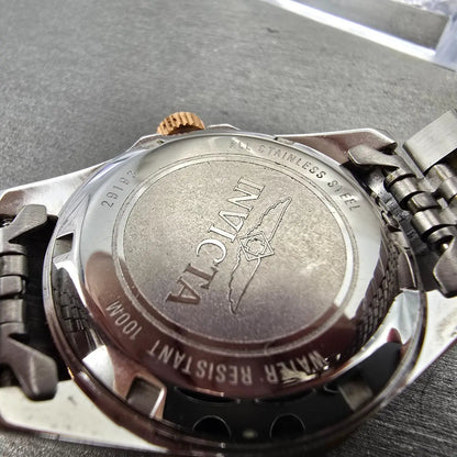 Invicta Dive Watch Women 34mm White Dial Two Tone Date Rose Gold 29193 NewBat9