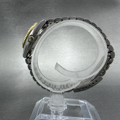 Seiko SQ Watch Women 24mm Champagne Dial Two Tone Daydate 8523-0050 New Batt UHK6