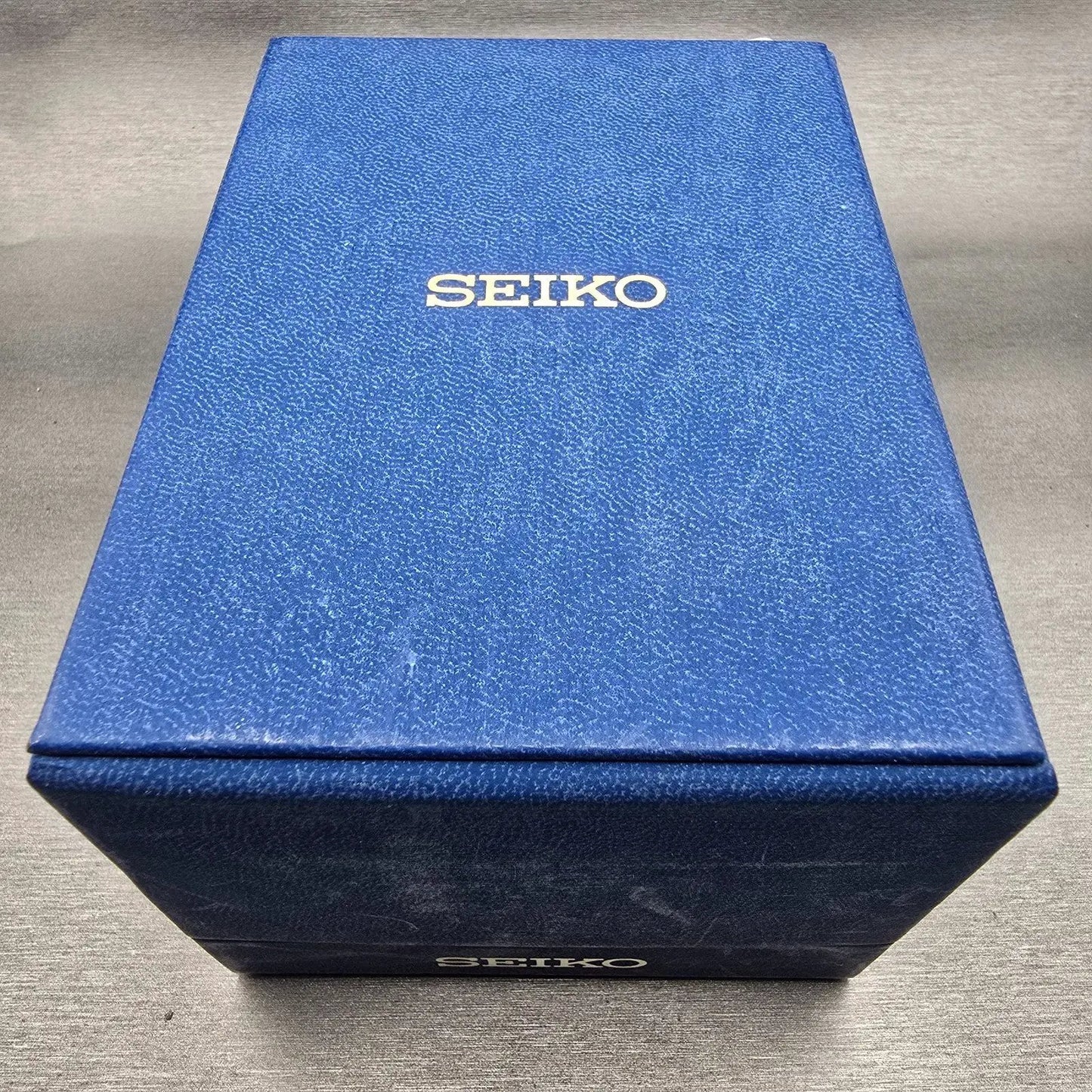 Seiko Flightmaster Chronograph Watch Men 45mm Black Dial Gold 7T62-0JR0 New Batt14