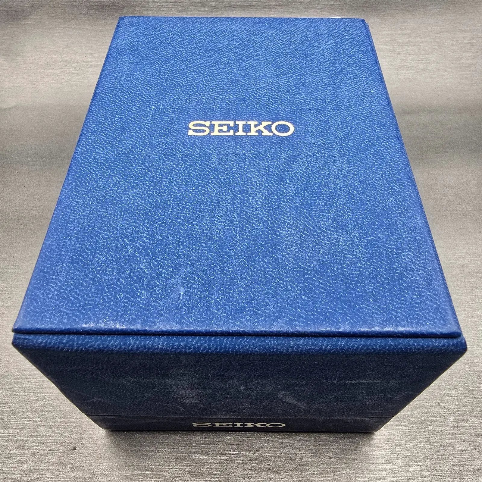 Seiko Flightmaster Chronograph Watch Men 45mm Black Dial Gold 7T62-0JR0 New Batt14