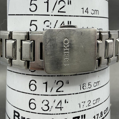 Seiko Premier Watch Women 27mm MOP Dial Silver Tone Date 7N82-0DA0 New Battery10