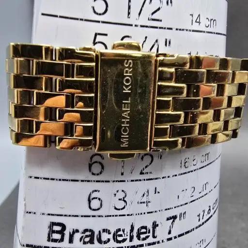 Michael Kors Darci Watch Women 39mm Champagne Dial Gold Tone MK-3191 New Batt MQ11