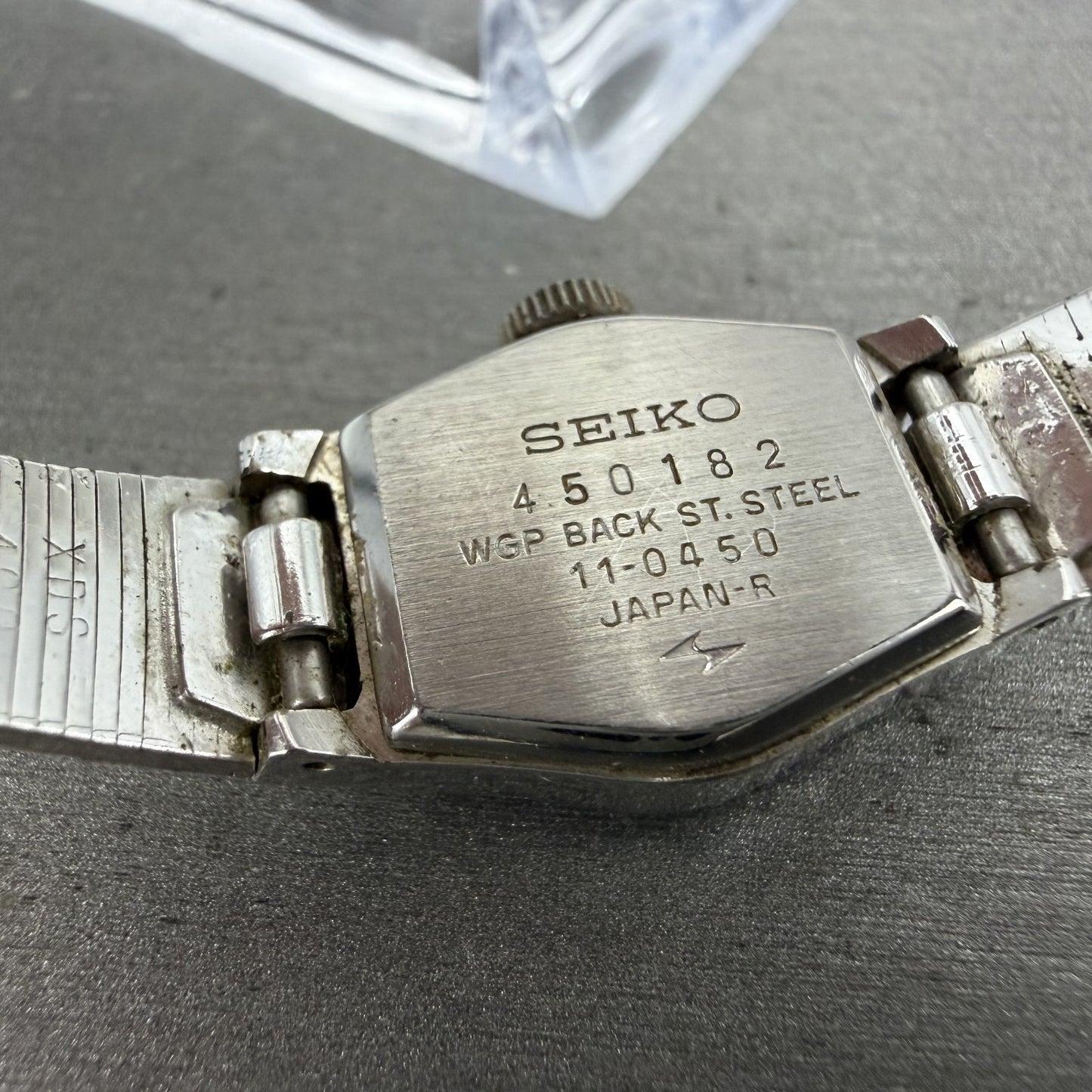 Seiko Watch Women 16mm Blue Dial Silver Tone Manual Round 11-0450 Runs9
