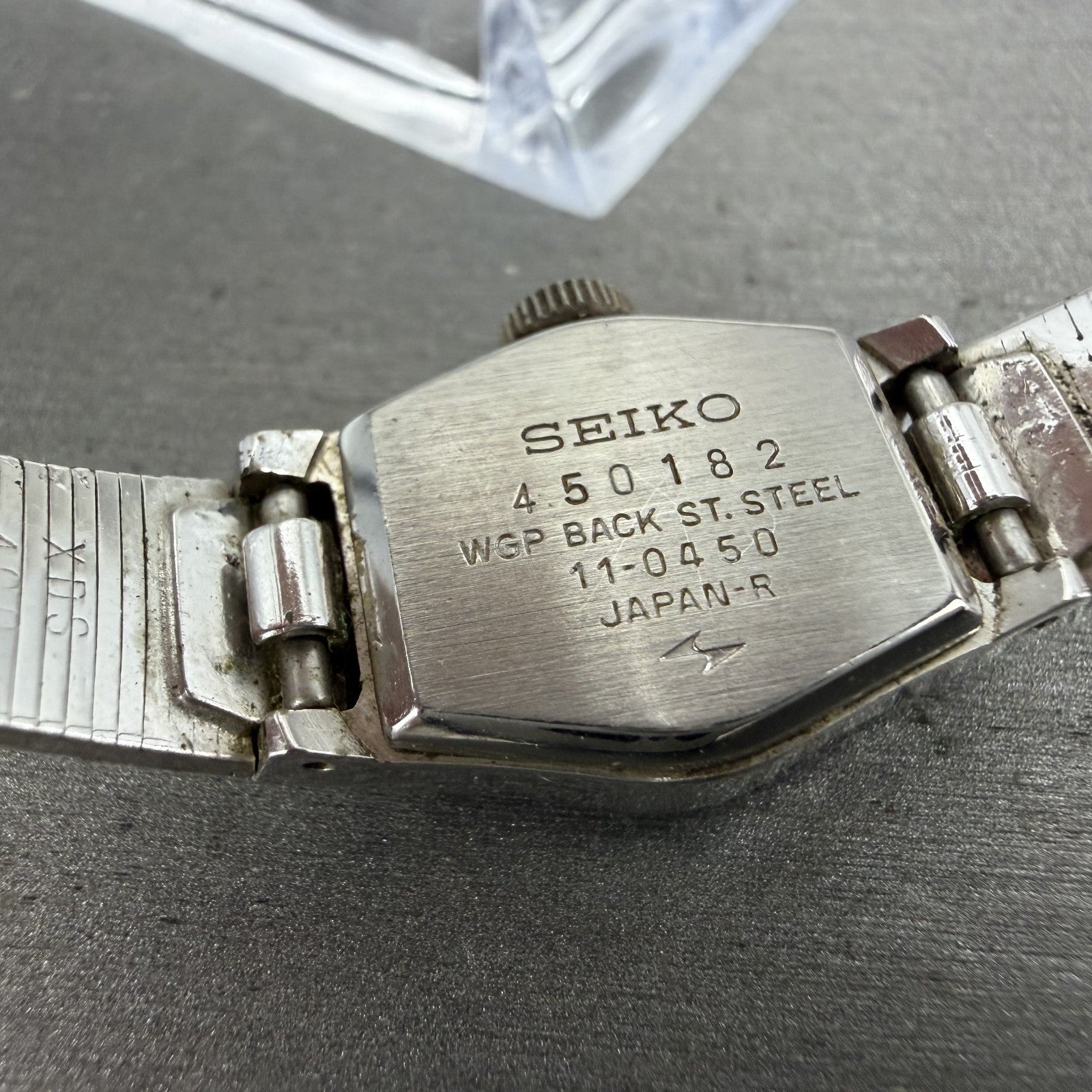 Seiko Watch Women 16mm Blue Dial Silver Tone Manual Round 11-0450 Runs9