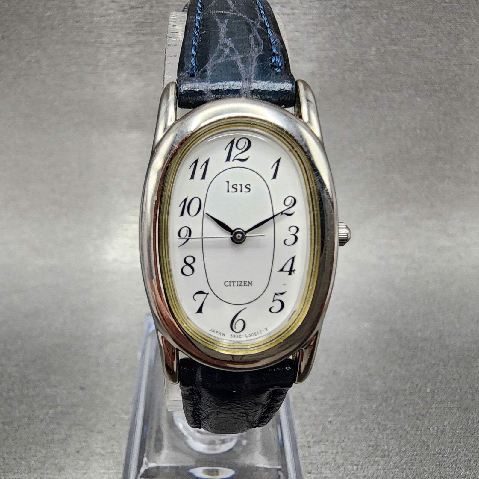 Citizen ISis Watch Women 20mm White Dial Silver Tone Oval 5930L11825 New Batt0