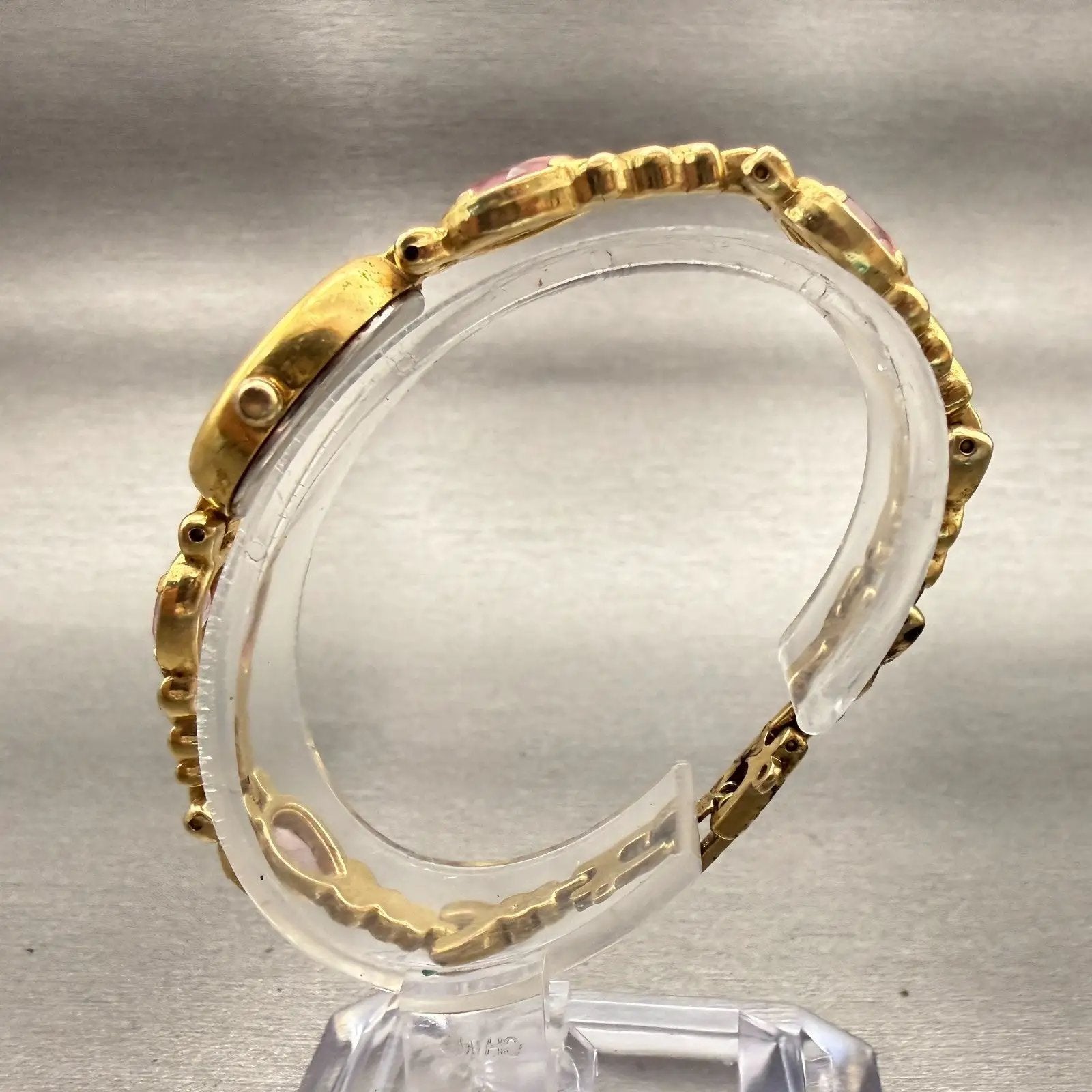 Seiko Alba Watch Women 18mm Cream Dial Gold Tone Oval V400-5150 New Battery VTG6