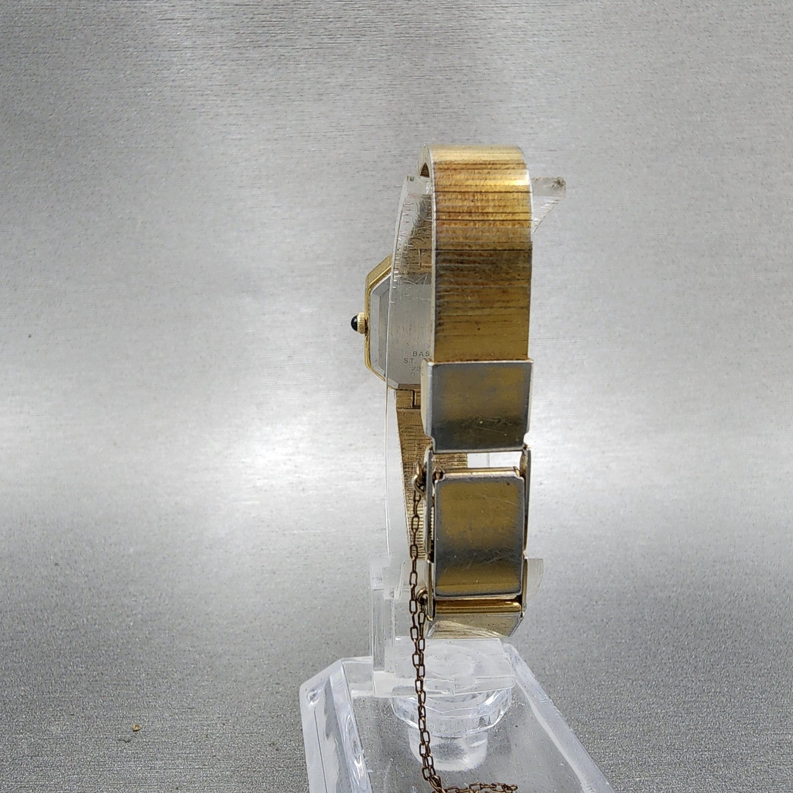 Seiko Watch Women 20mm Champagne Dial Gold Tone Octagon 23205889 New Battery7