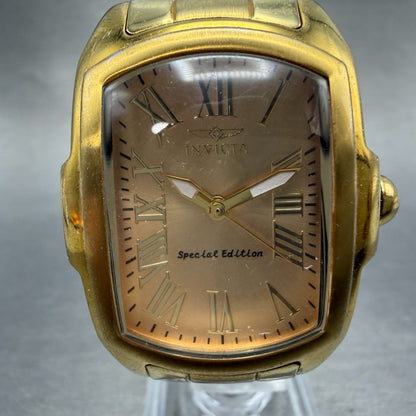 Invicta Lupah Watch Women 26mm Champagne Dial Gold Tone 15157 New Battery0