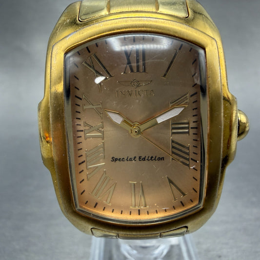 Invicta Lupah Watch Women 26mm Champagne Dial Gold Tone 15157 New Battery0