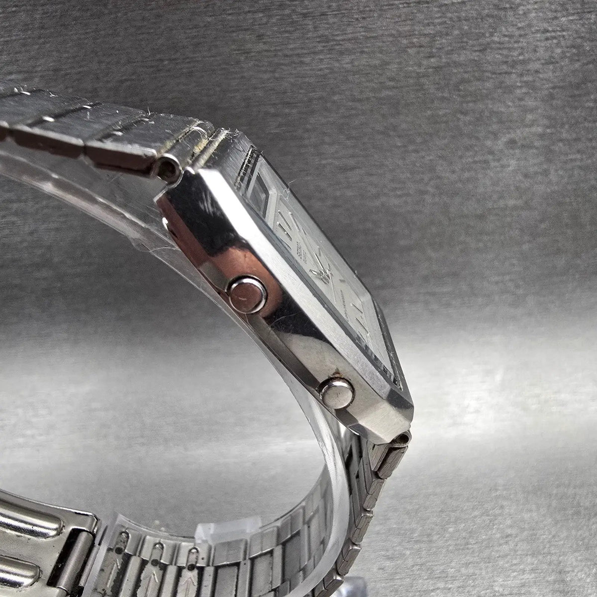 Seiko Watch Men 31mm Silver Dial Silver Chronograph Alarm H557-531H New Battery3