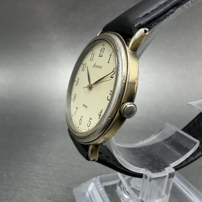 Seiko Avenue Watch Men 31mm Champagne Dial Gold Tone Round 5P31-6220 NewBat READ2