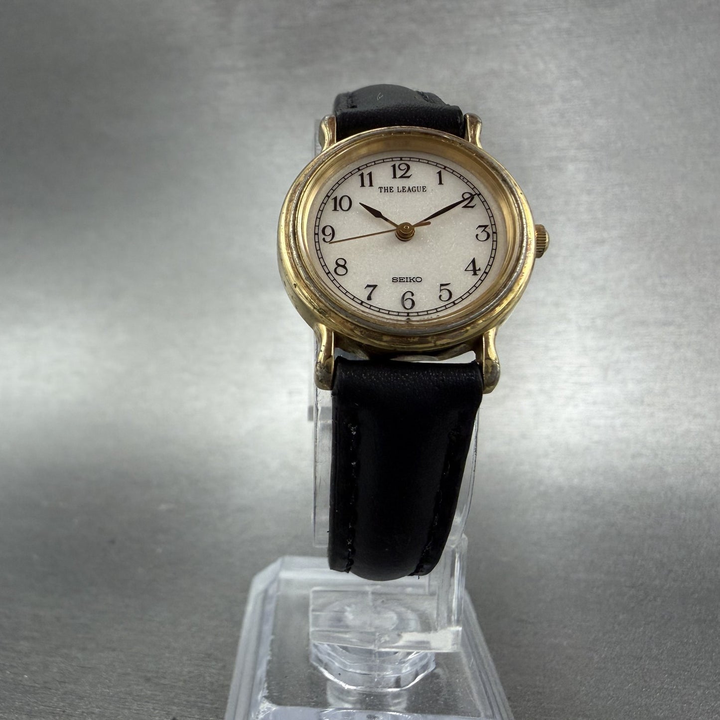 Seiko The League Watch Women 23mm White Dial Gold Tone 2P21-0B00 New Battery5