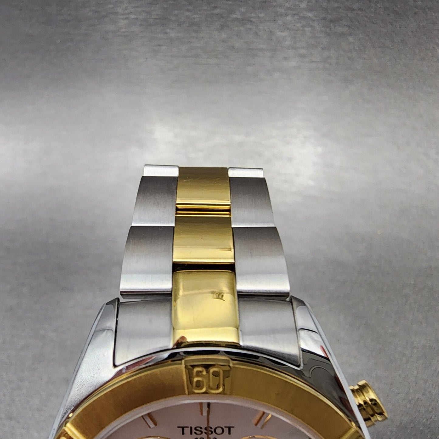 Tissot PR100 Chronograph Watch Women Silver Dial TwoTone T101.917.22.031.00 PART5
