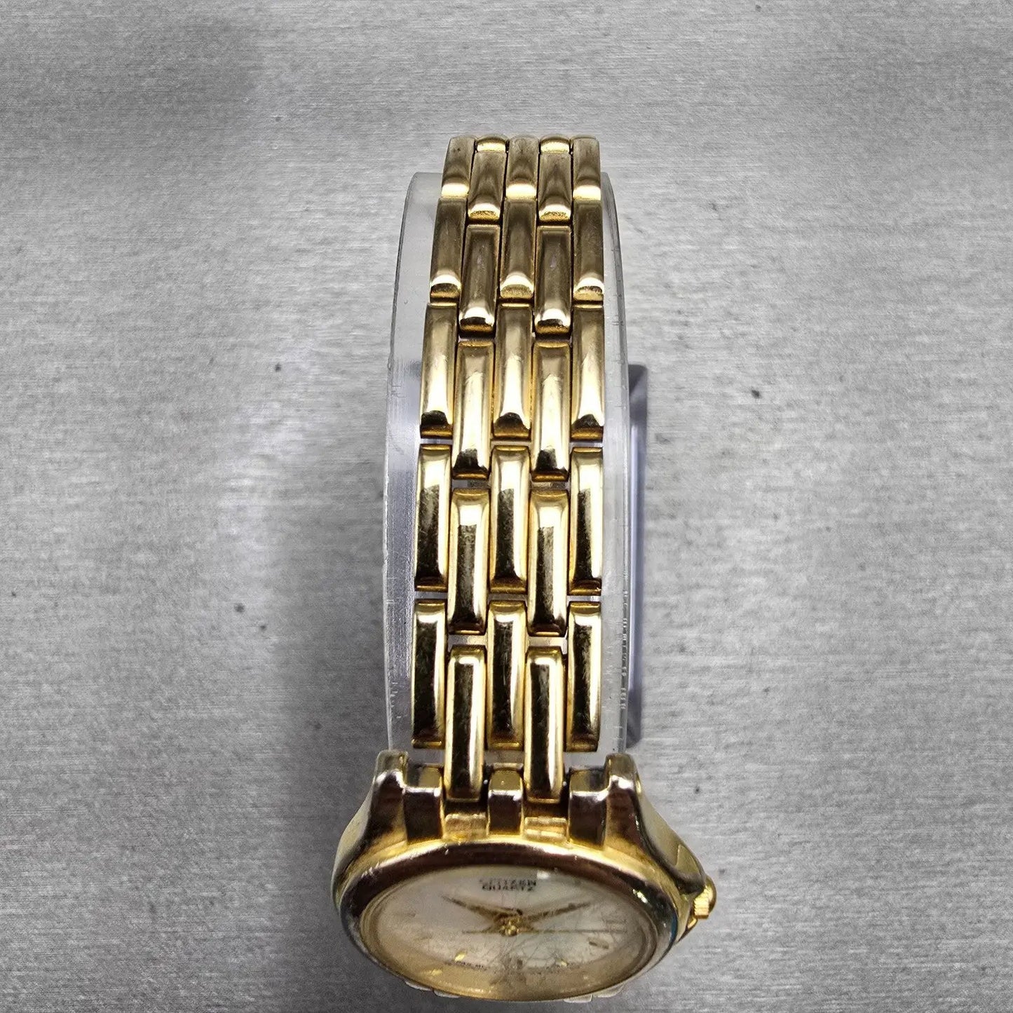 Citizen Watch Women 24mm MOP Dial Gold Tone Round 8031-S52543 New Battery VTG4