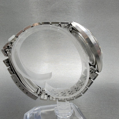 Seiko Lord Matic Watch Men 35mm Silver Dial Steel Daydate 56067140 Runs READ!!!8