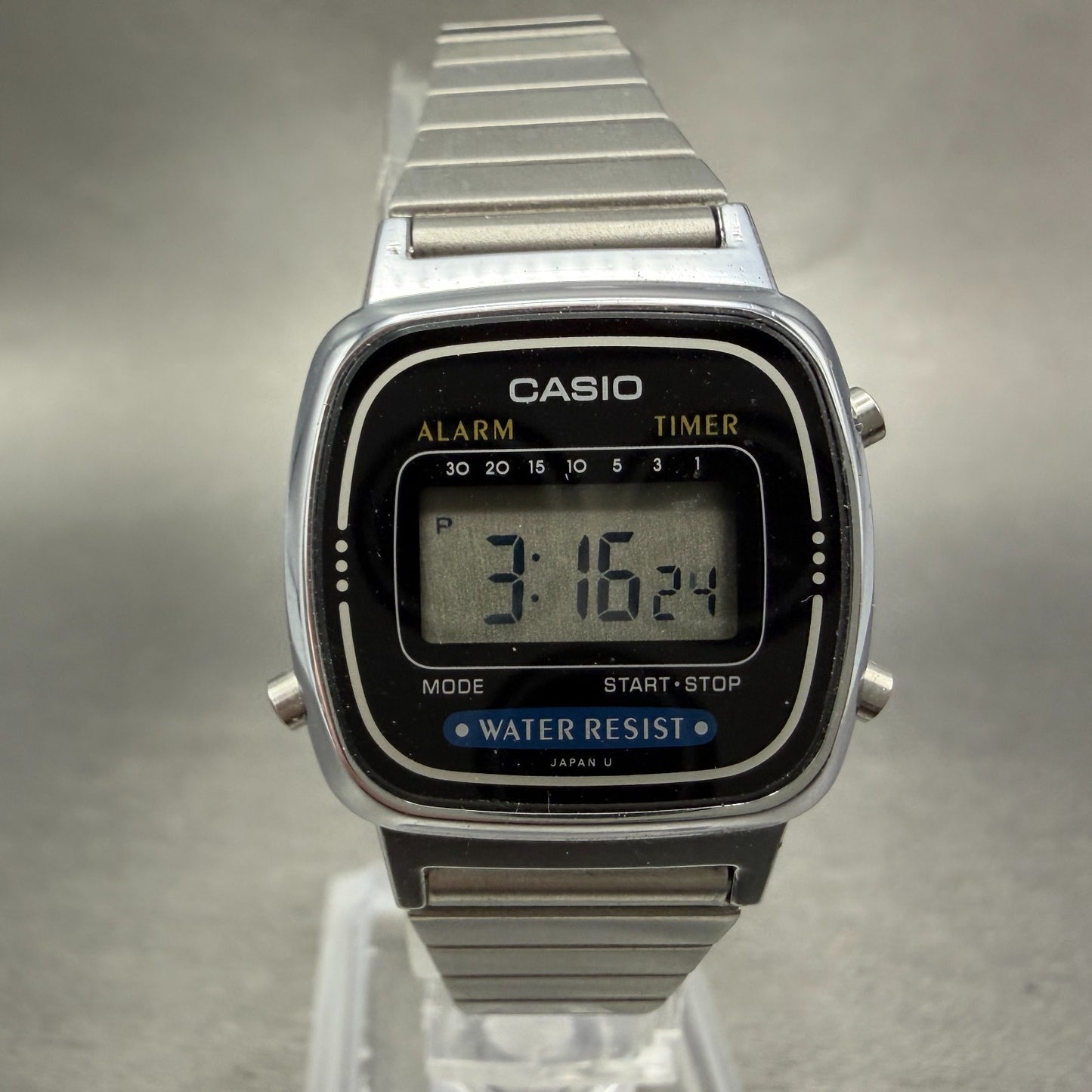 Casio Digital Watch Women 25mm Silver Alarm Chrono Daydate LA670W New Battery GR0