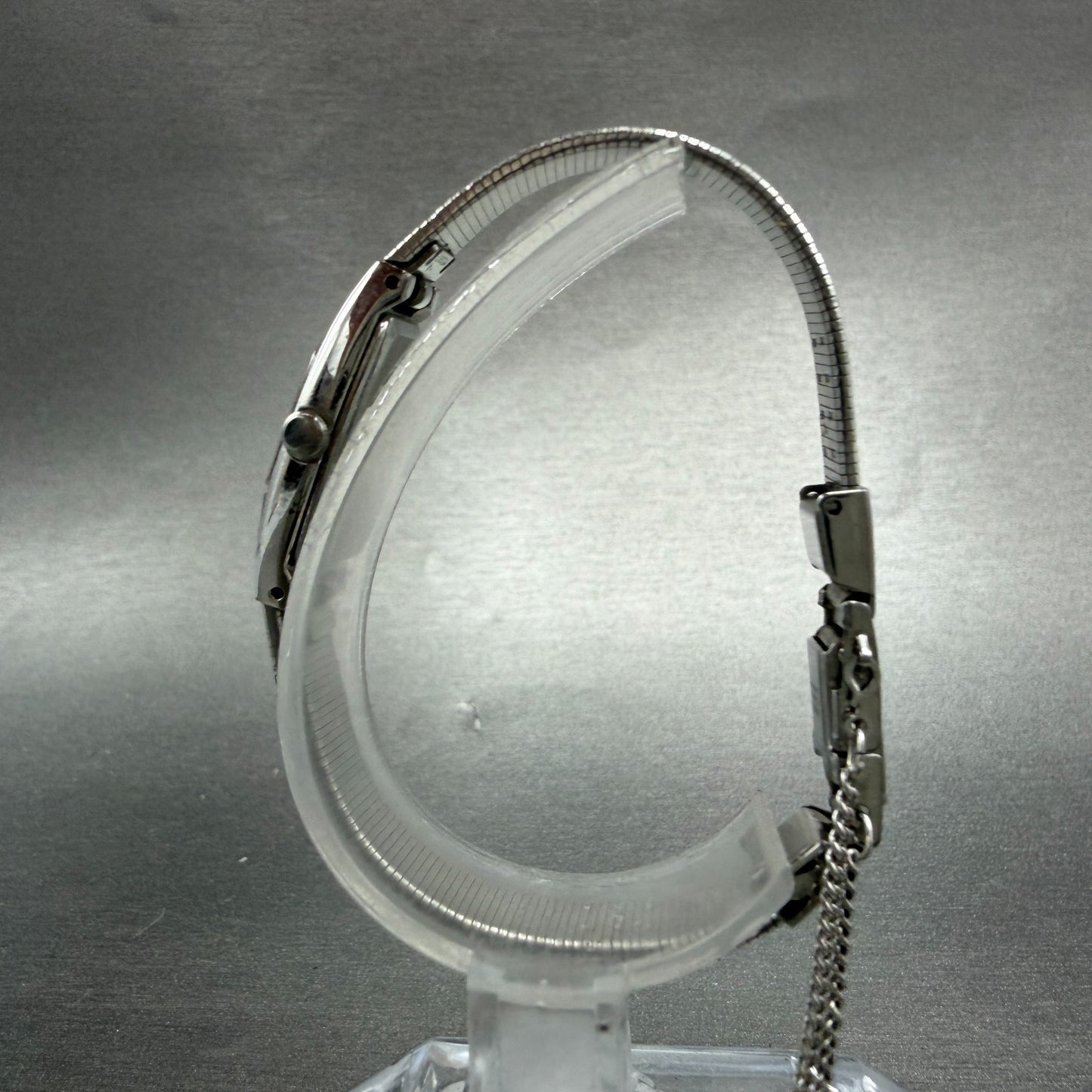 Seiko Tank Watch Women 13mm Silver Dial Silver Tone 2E20-6469 New Battery6