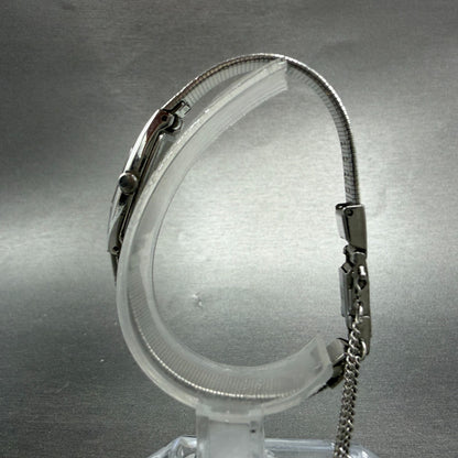 Seiko Tank Watch Women 13mm Silver Dial Silver Tone 2E20-6469 New Battery6