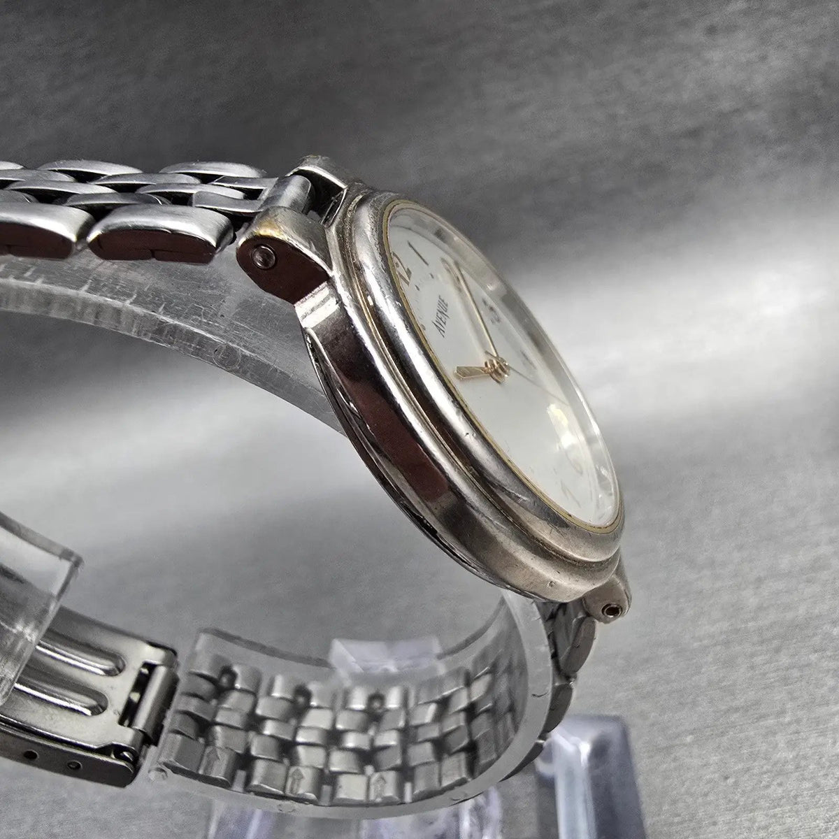 Seiko Avenue Watch Men 31mm White Dial Silver Tone Round 7N01-6270 New Battery3