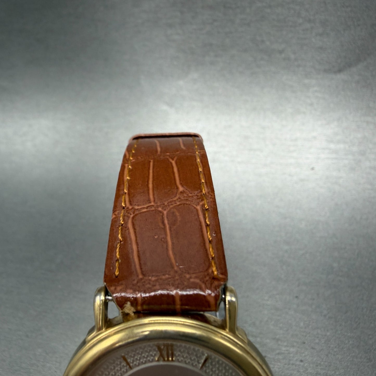 Casio Sting Watch Men 32mm Silver Dial Gold Tone Round STN-215 New Battery4
