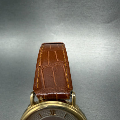 Casio Sting Watch Men 32mm Silver Dial Gold Tone Round STN-215 New Battery4